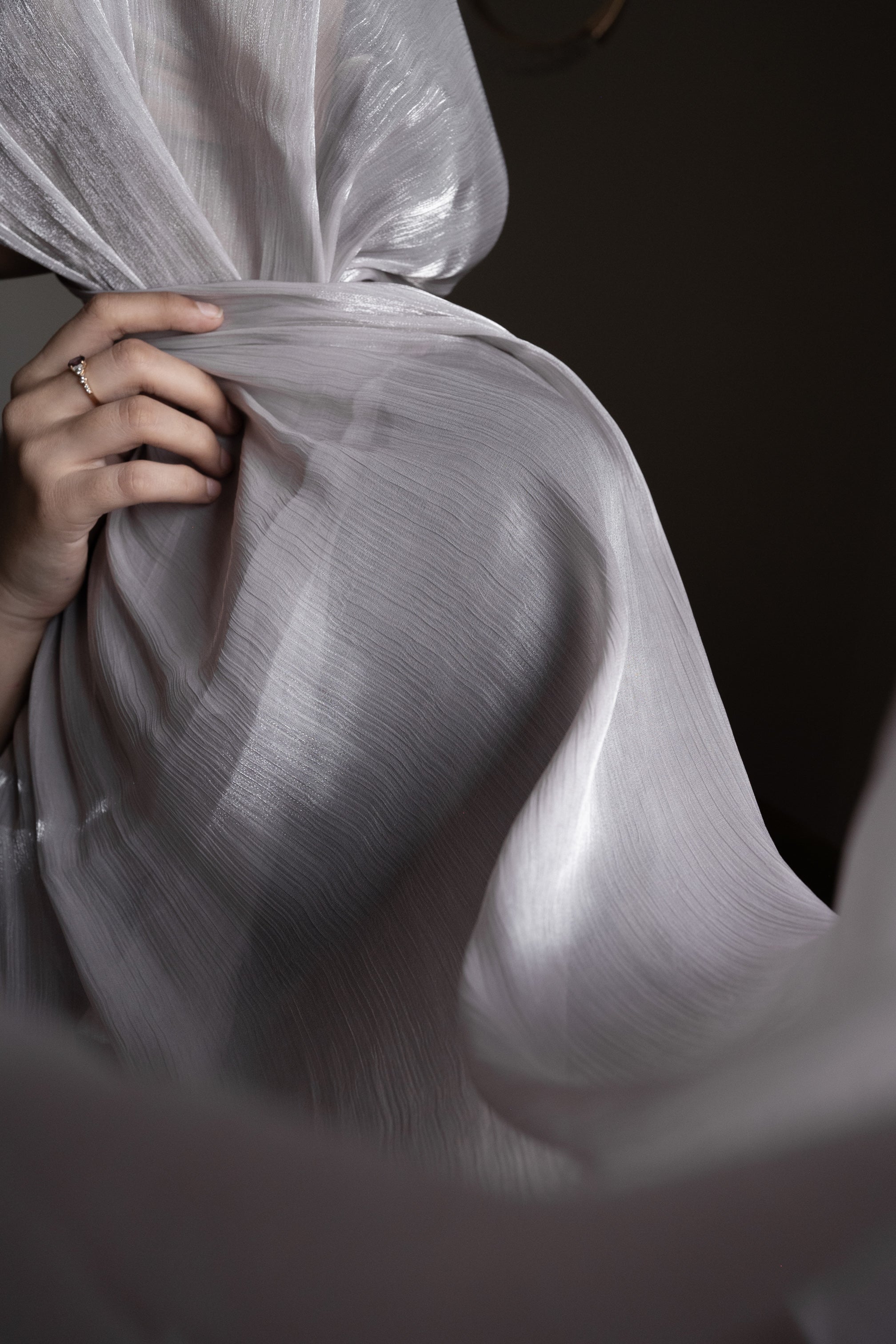 Steel Grey Organza Hijab main image 0