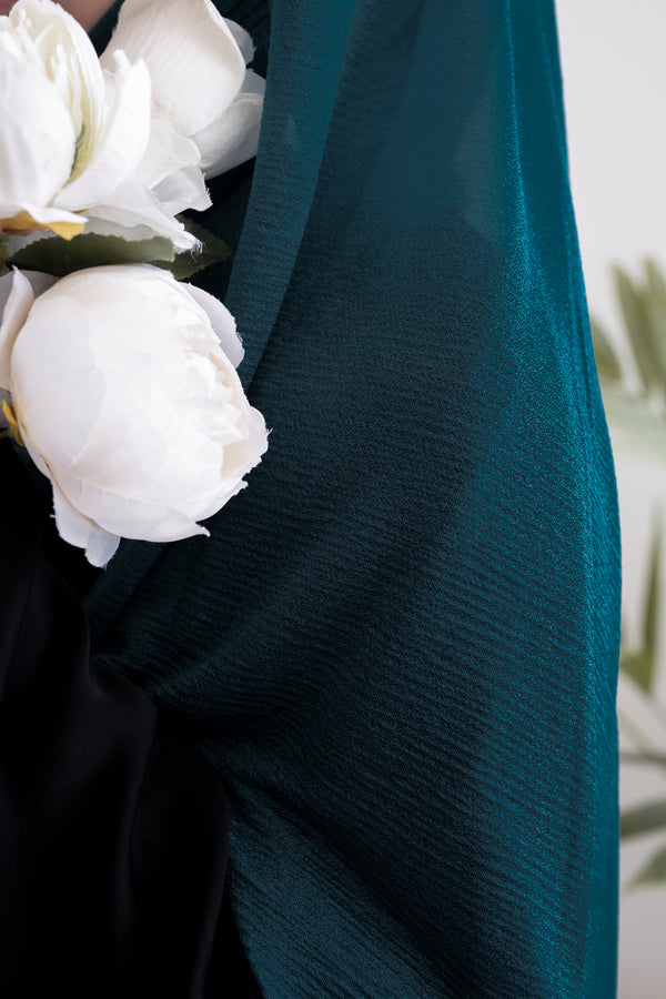 Sea Green Crushed Jersey Hijab