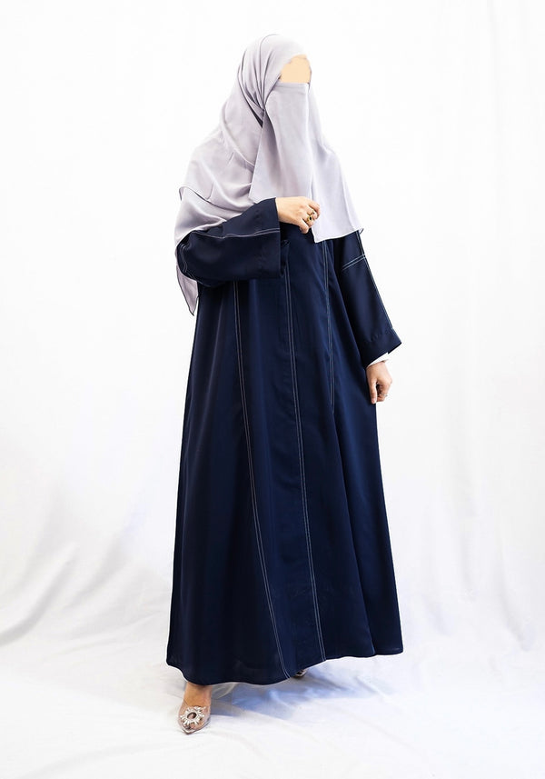 Navy Coat Abaya