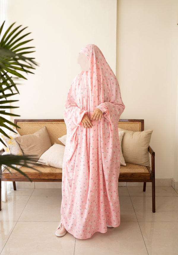 Pretty Pink Prayer Jilbab