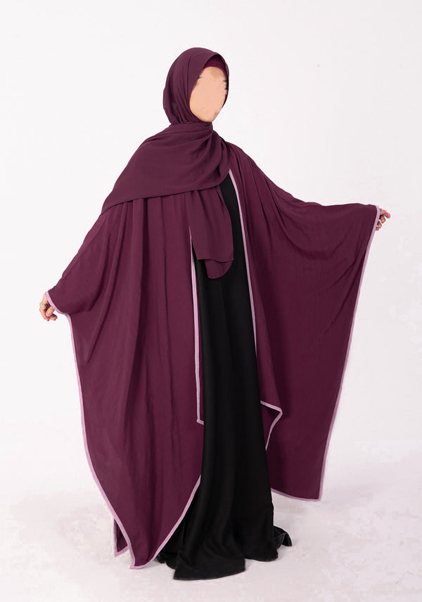 Poncho Wrap - Plum