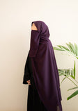 Dark Plum Hijab & Niqab Set