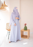 Silver Grey Textured Everywear Abaya