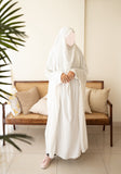 White Prayer Jilbab