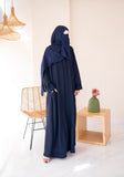 Navy Textured Everywear Abaya