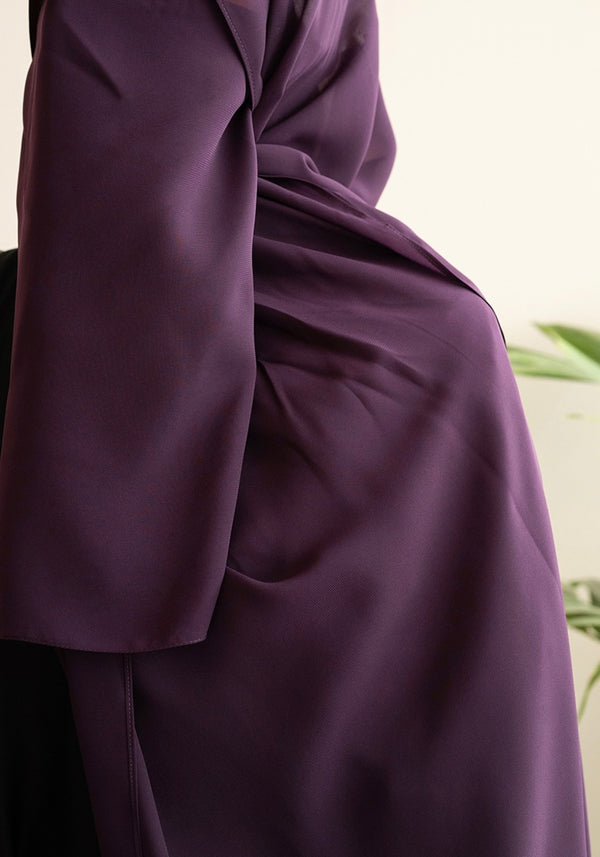 Dark Plum Hijab & Niqab Set