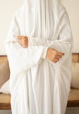 White Prayer Jilbab