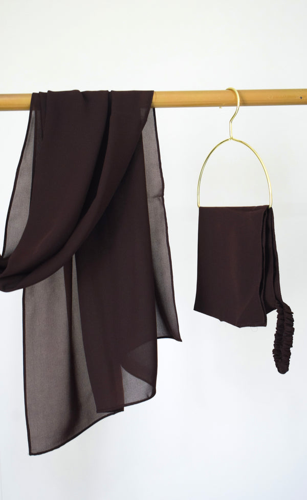 Chocolate Hijab & Niqab Set