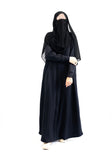 Black Knit Abaya Dress