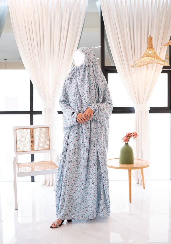 Ice Blue Prayer Jilbab