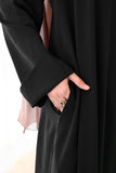 Black Textured Everywear Abaya