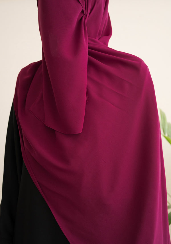 Plum Maroon Hijab & Niqab Set