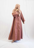 Tea Pink Coat Abaya