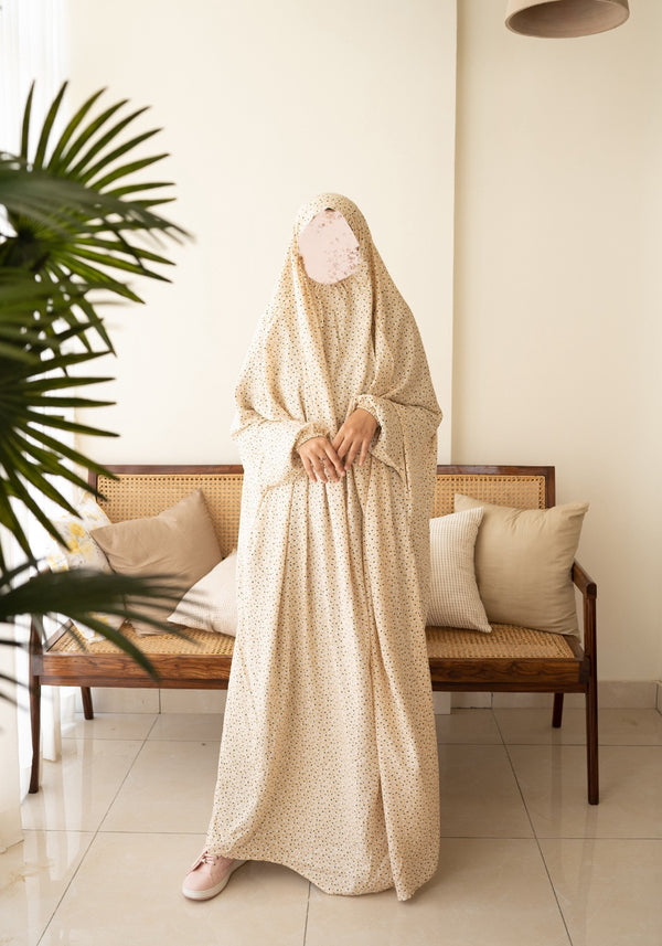 Pastel Beige Prayer Jilbab