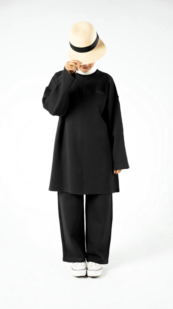 Black Co-ord Set - Cotton