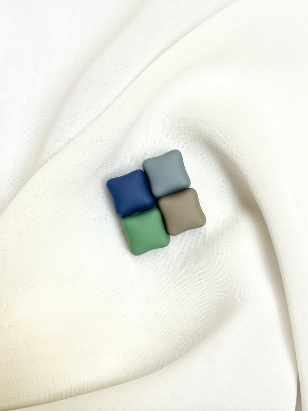 Matte Square Magnet Hijab Pins