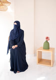 Navy Textured Everywear Abaya