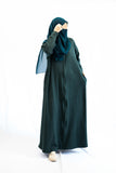 Emerald Knit Abaya Dress