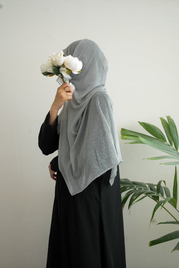 Sea Foam Crushed Jersey Hijab