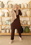 Brown Polo Matching Separates