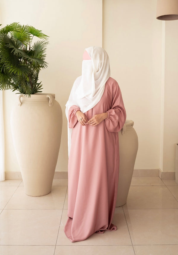 Dusty Pink Basic Abaya