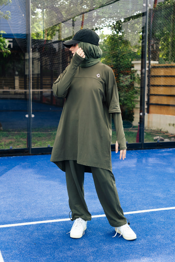 Olive Flow Active Set - DRI FIT