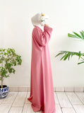 Pink Rose Zoom Textured Abaya