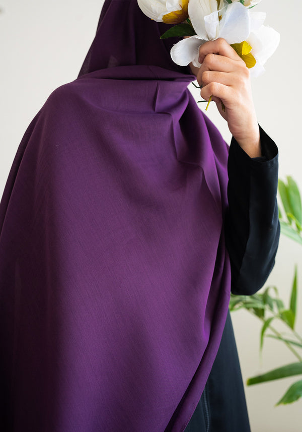 Purple Turkish Modal Hijab