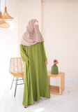 Apple Green Textured Everywear Abaya