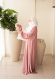 Dusty Pink Basic Abaya