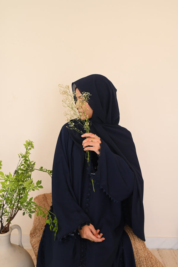 Navy Hanin Abaya Set