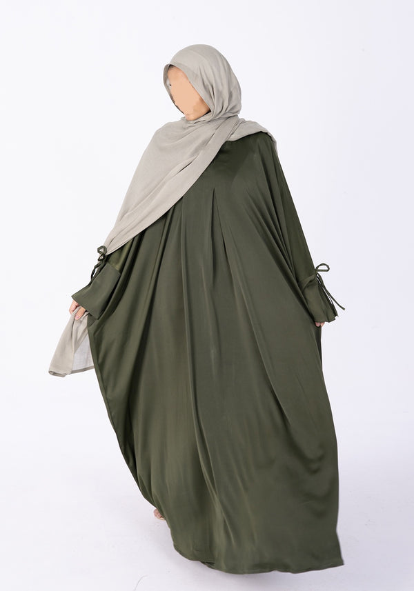 Olive Silk Abaya