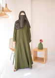 Olive Textured Everywear Abaya