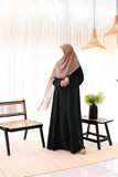 Black Textured Everywear Abaya