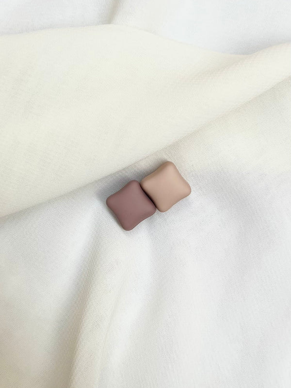 Matte Square Magnet Hijab Pins