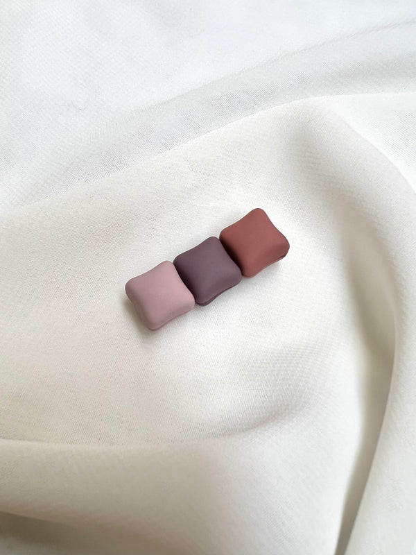 Matte Square Magnet Hijab Pins