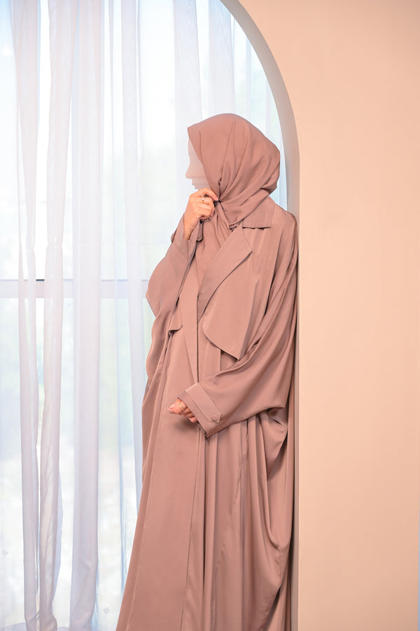 Trench Kaftan - Taupe Brown