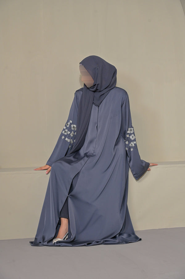 Fiora Abaya Set - Charcoal
