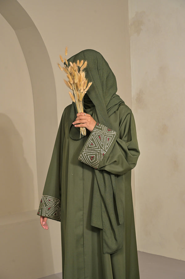 Olive Dusk Abaya set