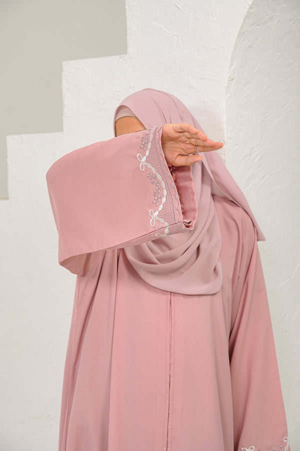 Aria Pink Abaya set