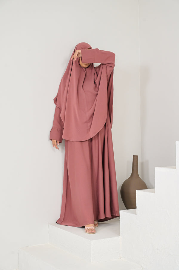 Mauve Abaya & Khimar Set