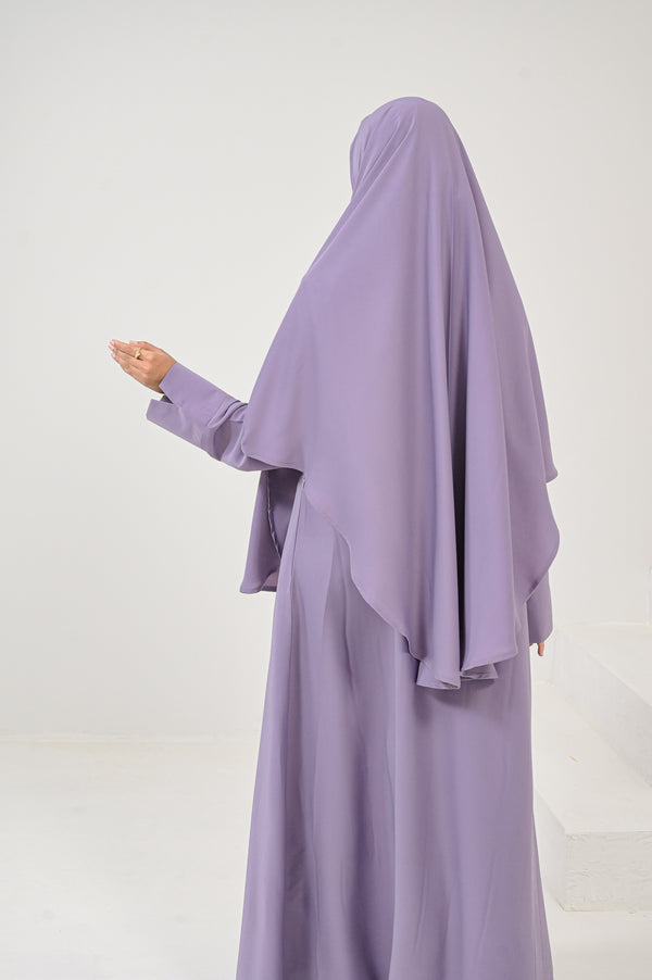 Lavender Abaya & Khimar Set
