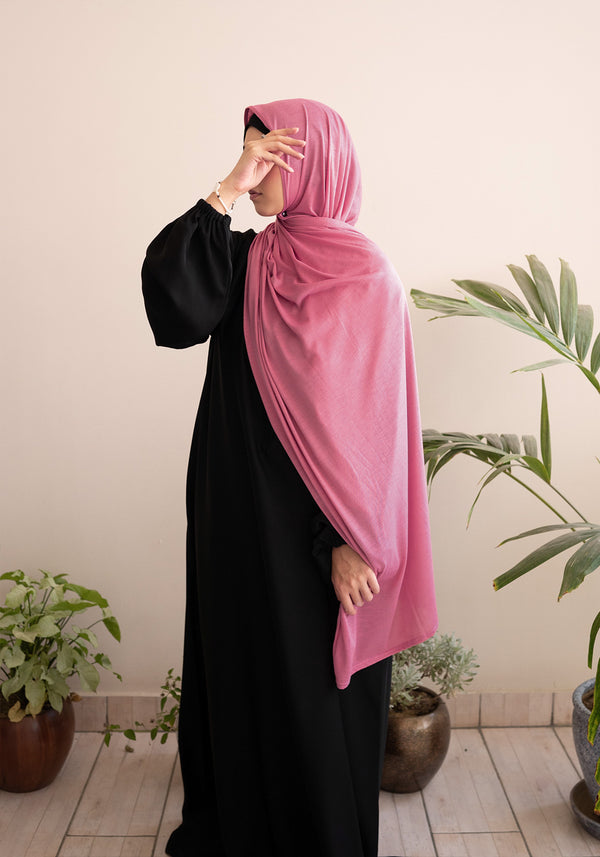 Pink Basic Jersey Hijab