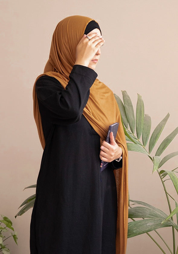 Caramel Basic Jersey Hijab