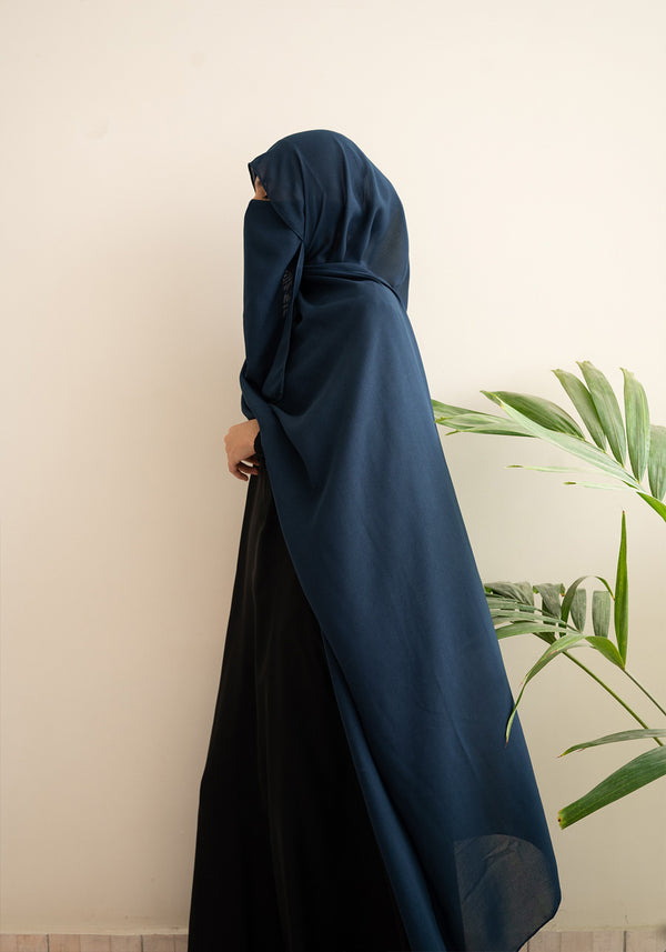 Dark Turquoise Hijab & Niqab Set