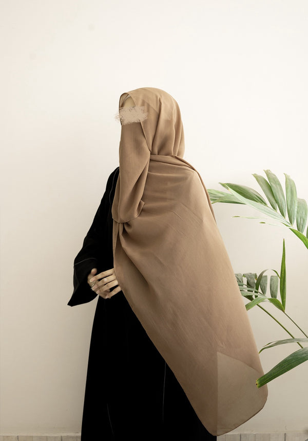 Mocha Latte Hijab & Niqab Set