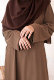 Camel Textured Everywear Abaya