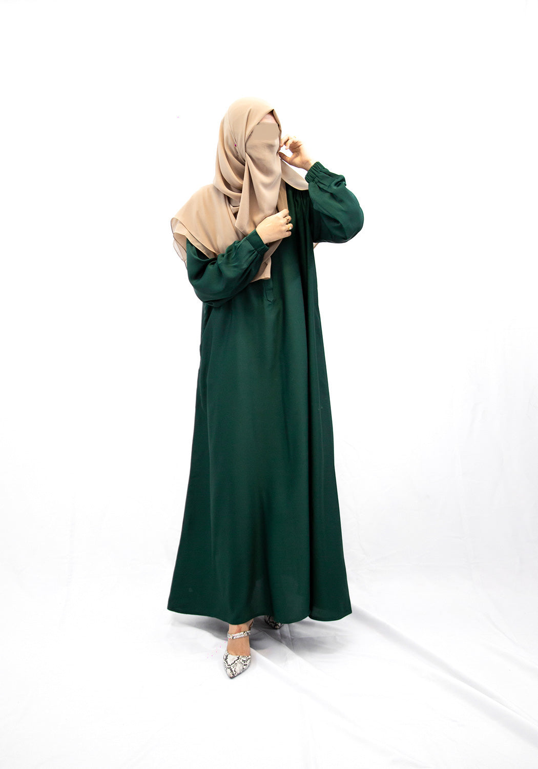 Seren Abaya - Emerald Green