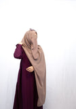 Mocha Light Hijab & Niqab Set