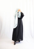 Textured Vital Abaya - Black